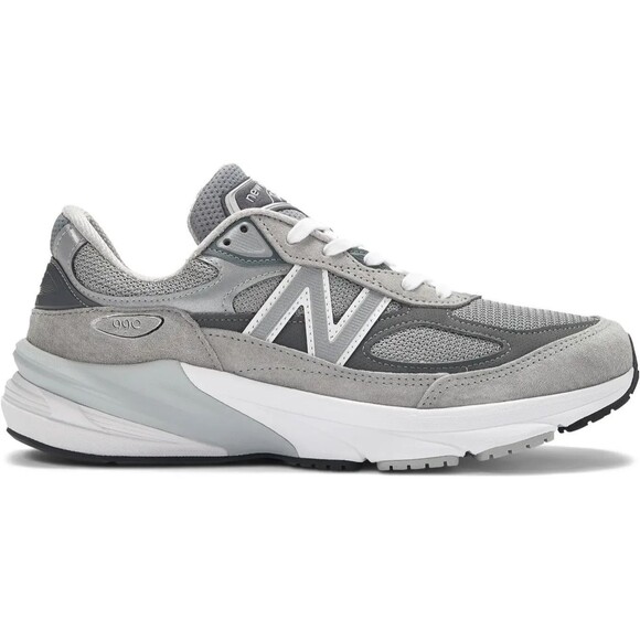 New Balance 990 v6 Men\'s Gray White Lace Up Running Sneakers $200 SZ 7.5 4EEEE main image 5